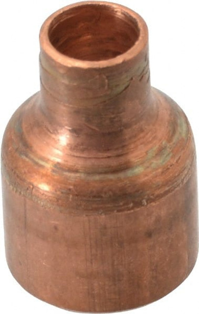 Mueller Industries W 01021 Wrot Copper Pipe Reducer: 3/8" x 1/8" Fitting, C x C, Solder Joint