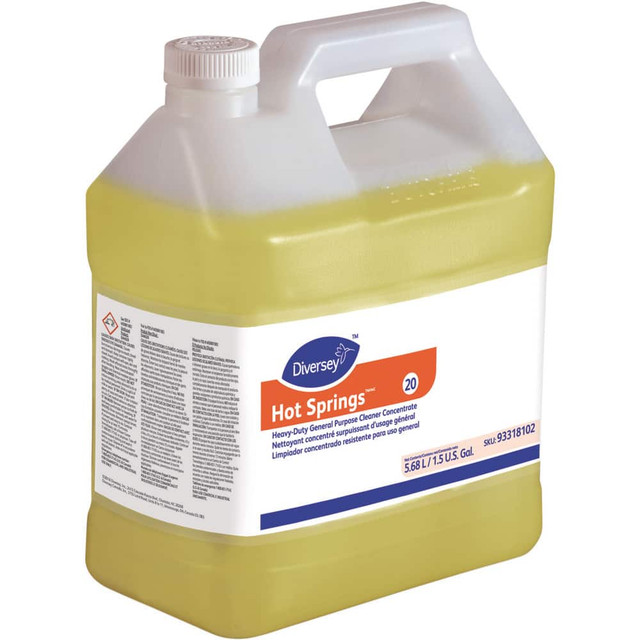 Diversey DVS93318102 All-Purpose Cleaners & Degreasers; Product Type: Heavy-Duty General Purpose Cleaner ; Form: Liquid ; Container Type: Jug ; Container Size: 1.5 gal ; Scent: Citrus ; Application: For Everyday Use