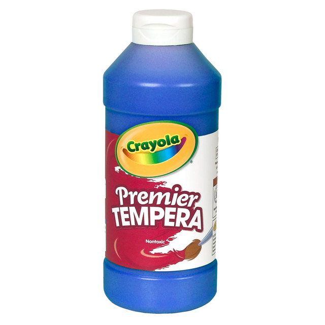 CRAYOLA LLC 541216042 Crayola Premier Tempera Paint, 16 Oz, Blue