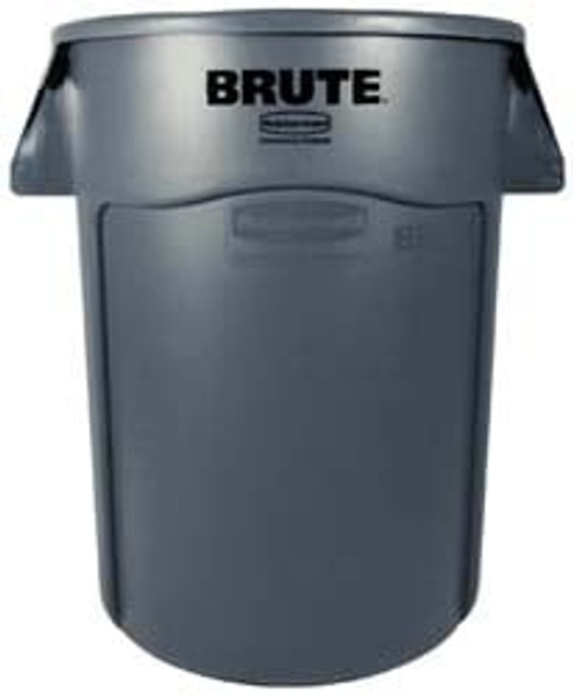 Rubbermaid FG261000GRAY Trash Can: 10 gal, Round, Gray