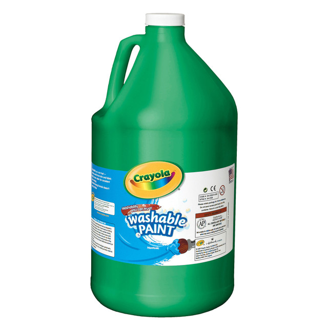 CRAYOLA LLC 54-2128-044 Crayola Washable Paint, Green, Gallon CRAYOLA LLC 54-2128-044 Crayola Washable Paint, Green, Gallon