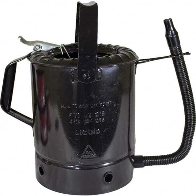 Funnel King 94496 Can & Hand-Held Oilers; Oiler Type: Bucket Oiler ; Pump Material: Steel ; Body Material: Steel ; Color: Black ; Spout Type: Flexible Spout ; Spout Length: 14 in