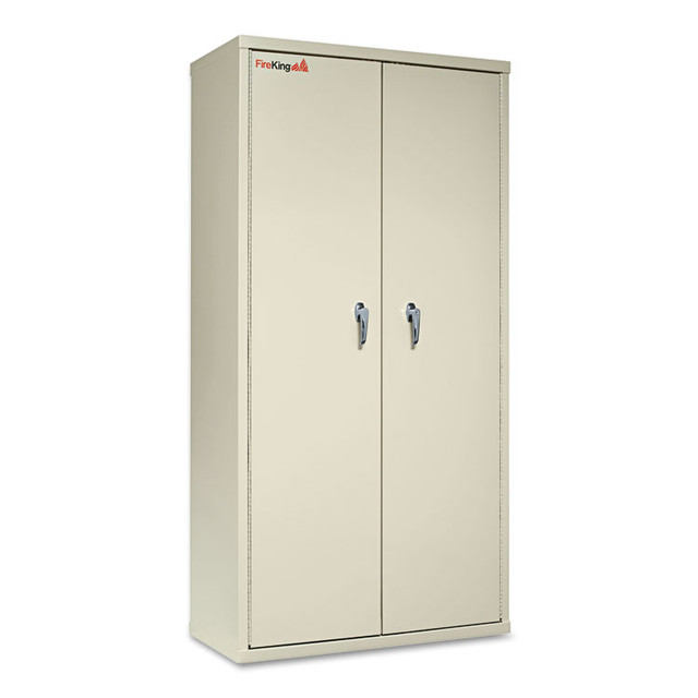 FIRE KING INTERNATIONAL FireKing® CF7236-D Storage Cabinet, 36w x 19.25d x 72h, UL Listed 350 Degree, Parchment