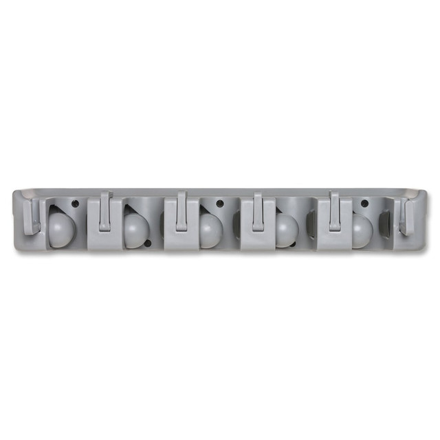 GENUINE JOE 12504 Wall Rack Cleaning Organizer, Gray GENUINE JOE 12504 Wall Rack Cleaning Organizer, Gray