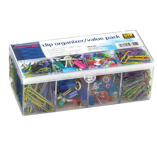 OFFICEMATE INTERNATIONAL CORP. 97301 Officemate Clip Organizer Set, Assorted Colors