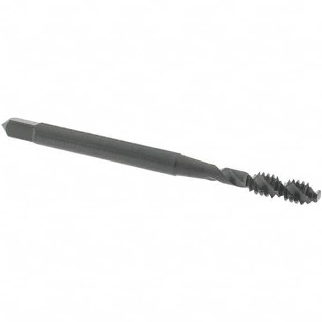 OSG 1412501 Spiral Flute Tap: #6-32 UNC, 2 Flutes, Bottoming, 2B Class of Fit, High Speed Steel, Oxide Coated