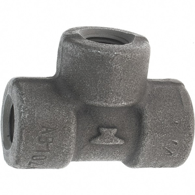 Anvil 0361119209 Black Tee: 1/4", Threaded