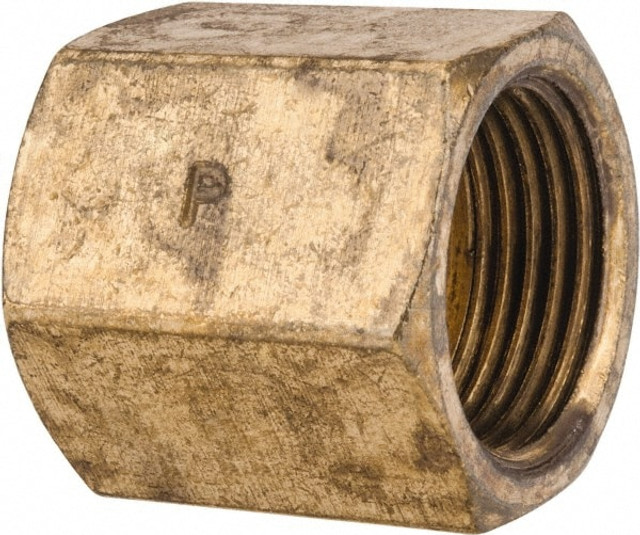 Parker 42IFHD-8 Brass Flared Tube Inverted Union: 1/2" Tube OD, 3/4-18 Thread