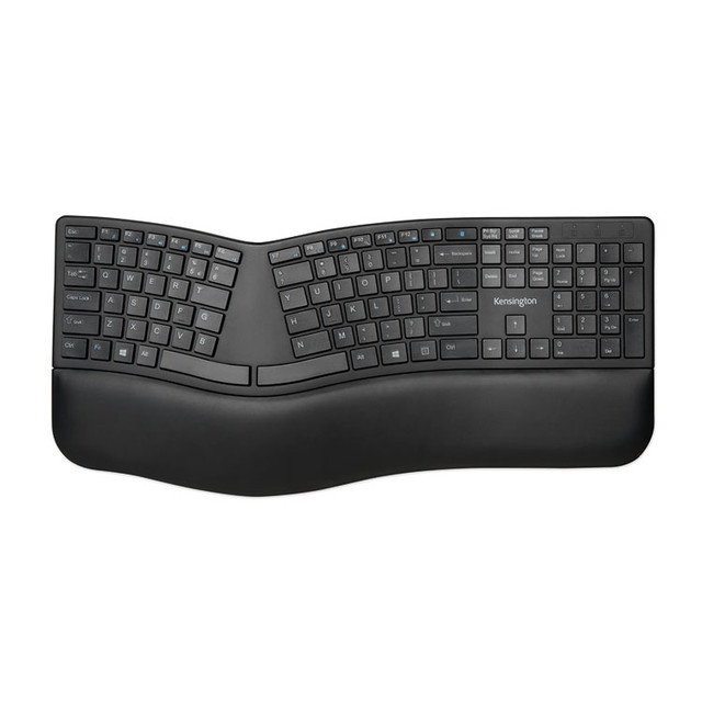 KENSINGTON 75401 Pro Fit Ergo Wireless Keyboard, 18.98 x 9.92 x 1.5, Black