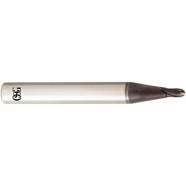 OSG HP413-1250 Ball End Mill: 0.125" Dia, 0.125" LOC, 2 Flute, Solid Carbide