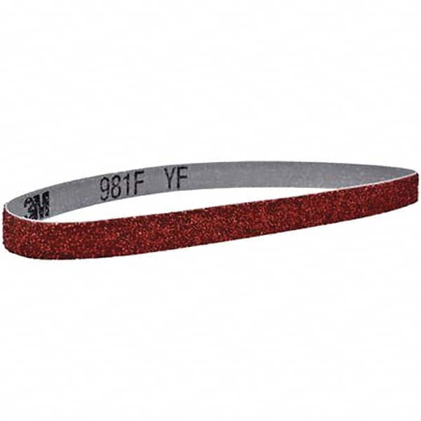 3M Abrasive Belt: 2" Wide, 132" Long, 40 Grit, Ceramic 7100166056