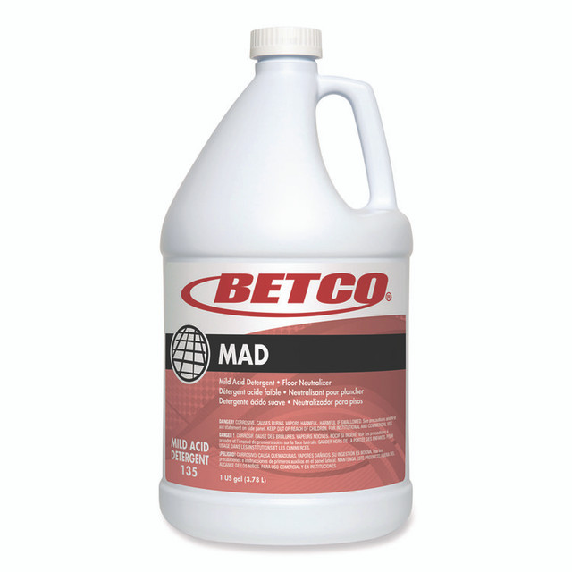 BETCO CORPORATION 1350400 MAD Detergent, Characteristic Scent, 1 gal, 4/Carton