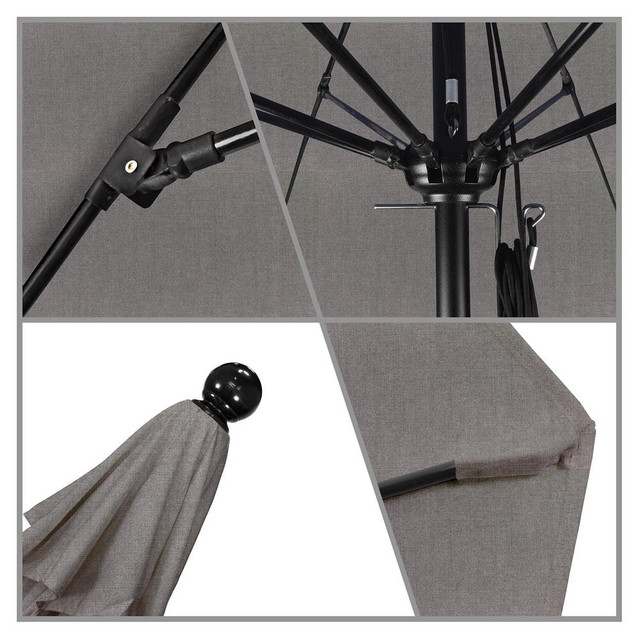 California Umbrella 194061620151 Patio Umbrellas; Fabric Color: Taupe ; Base Included: No ; Fade Resistant: Yes ; Diameter (Feet): 11 ; Canopy Fabric: Pacifica