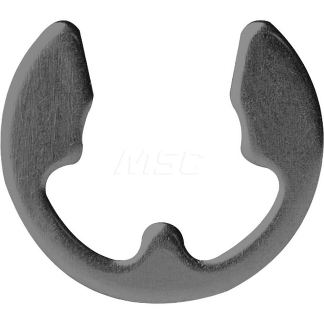 Rotor Clip RE-31ST PA External Reinforced E Style Retaining Ring: 0.25" Groove Dia, 5/16" Shaft Dia, 1060-1090 Steel, Phosphate Finish