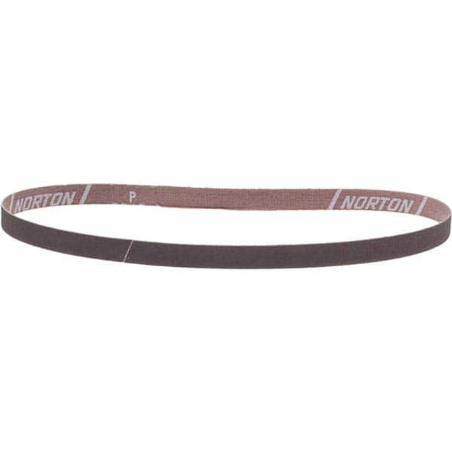 Norton 78072727564 Abrasive Belt:  1/2" Wide, 24" OAL, 120 Grit, Aluminum Oxide