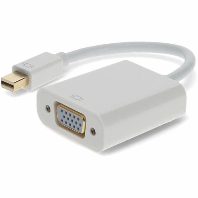 ADD-ON COMPUTER PERIPHERALS, INC. MDP2VGAB AddOn Mini-DisplayPort 1.1 Male to VGA Female Black Adapter Which Supports Intel Thunderbolt For Resolution Up to 1920x1200 (WUXGA) - 100% compatible and guaranteed to work ADD-ON COMPUTER PERIPHERALS, INC. MDP2VGAB AddOn Mini-DisplayPort 1.1 Male to VGA Female Black Adapter Which Supports Intel Thunderbolt For Resolution Up to 1920x1200 (WUXGA) - 100% compatible and guaranteed to work