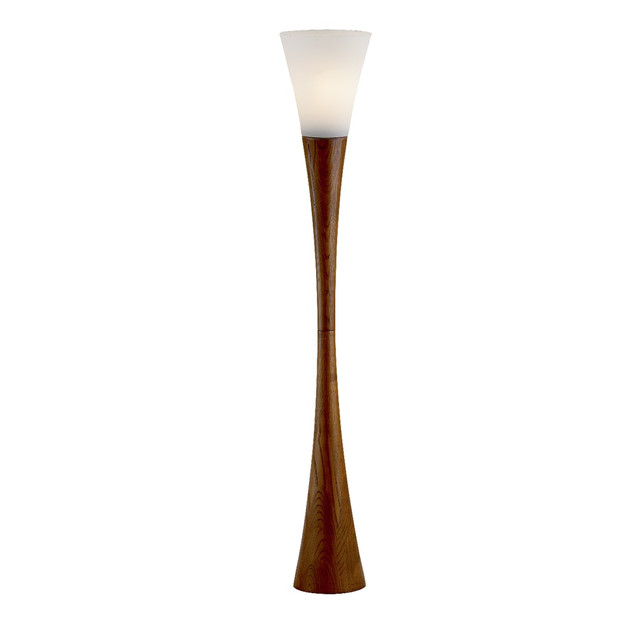 ADESSO INC 3201-15 Adesso Espresso Floor Lamp, 68inH, Walnut