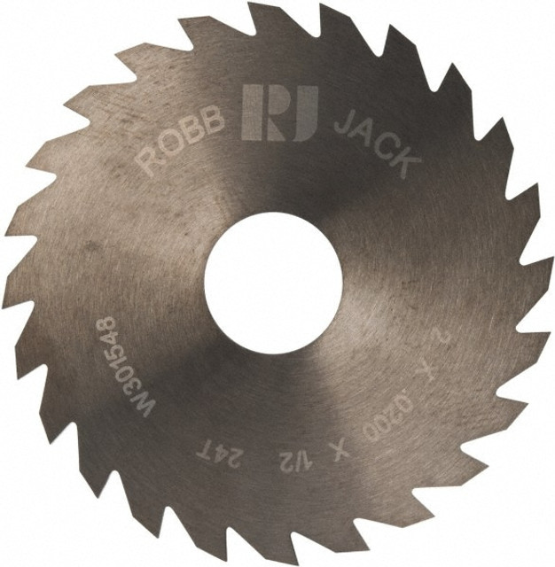 RobbJack C20-0200-16-24 Slitting & Slotting Saw: 2" Dia, 0.02" Thick, 24 Teeth, Solid Carbide