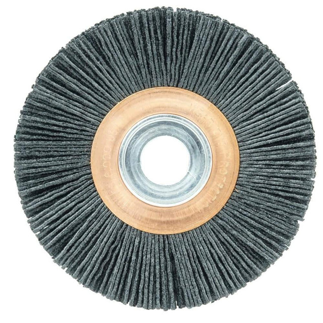 Weiler 31110 Wheel Brush:  4" Wheel Dia,  5/8" Face Width,  Crimped