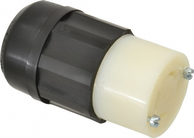 Leviton 2713 Locking Inlet: Connector, Industrial, L14-30R, 125 & 250V, Black & White