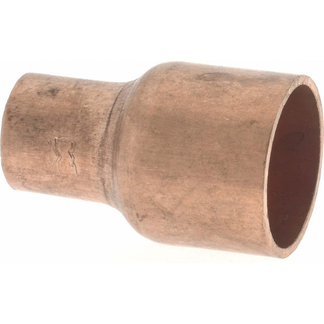 Mueller Industries W 01025 Wrot Copper Pipe Reducer: 1/2" x 1/4" Fitting, C x C, Solder Joint