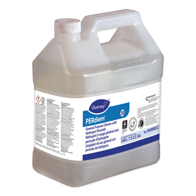 DIVERSEY 94998832 PERdiem Concentrated General Cleaner with Hydrogen Peroxide, 1.5 gal