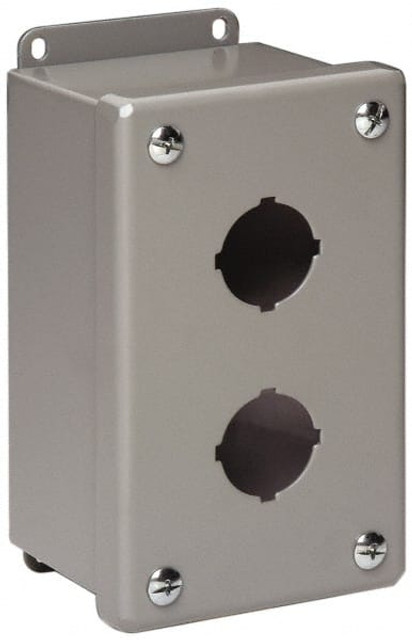 Cooper B-Line 78205113700 4 Hole, 1.203 Inch Hole Diameter, Stainless Steel Pushbutton Switch Enclosure