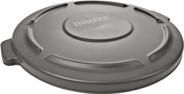 Rubbermaid FG265400GRAY Trash Can & Recycling Container Lid: Round, For 55 gal Trash Can