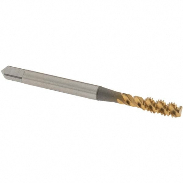 OSG 2985305 Spiral Flute Tap: #8-32 UNC, 3 Flutes, Bottoming, 2B Class of Fit, High Speed Steel, TIN Coated