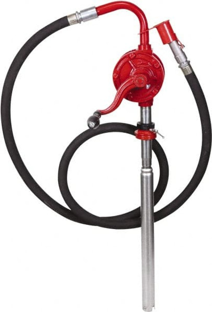 PRO-LUBE GNB/25T/HD-RH Hand-Operated Drum Pumps; Pump Type: Rotary Type Barrel ; Strokes Per Gallon: 16.000 ; Outlet Size (Inch): 3/4 ; Material: Cast Iron ; For Use With: Diesel; Heating Oils; Kerosene; Lubricating Oils Upto SAE 90; Motor Oil ; Hose