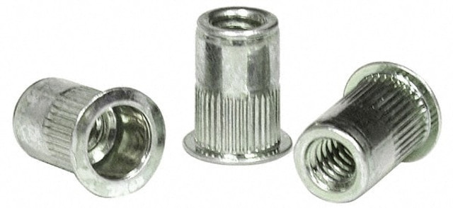 RivetKing. .50C2IKFAP/P25 0.13 to 0.225" Grip, Aluminum Standard Rivet Nut