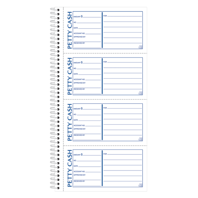 TOPS BUSINESS FORMS SC1156 Adams 2-Part Petty Cash Receipt Book, 5 1/2in x 11in, Book Of 200 Sets