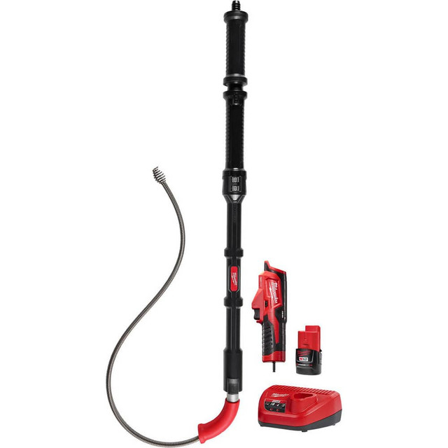 Milwaukee Tool 3576-21 Electric & Gas Drain Cleaning Machines; Machine Type: Drum ; For Use With: Toilet ; For Minimum Pipe Size: 0.5in ; For Maximum Pipe Size: 0.5in ; Overall Length: 6.00 ; Overall Width: 1