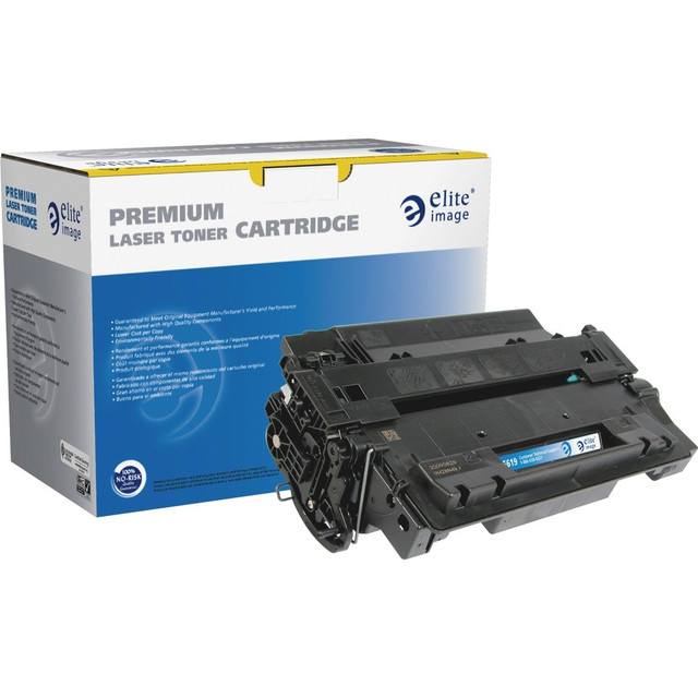 Elite Image ELI75619  Remanufactured Black Extra-High Yield Toner Cartridge Replacement For HP 55X, CE255X