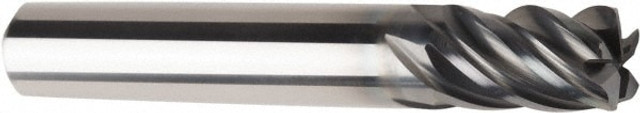 American Tool Service 520-2500-020 Corner Radius End Mill: 0.2" Dia, 1/2" LOC, 0.02" Radius, 5 Flutes, Solid Carbide