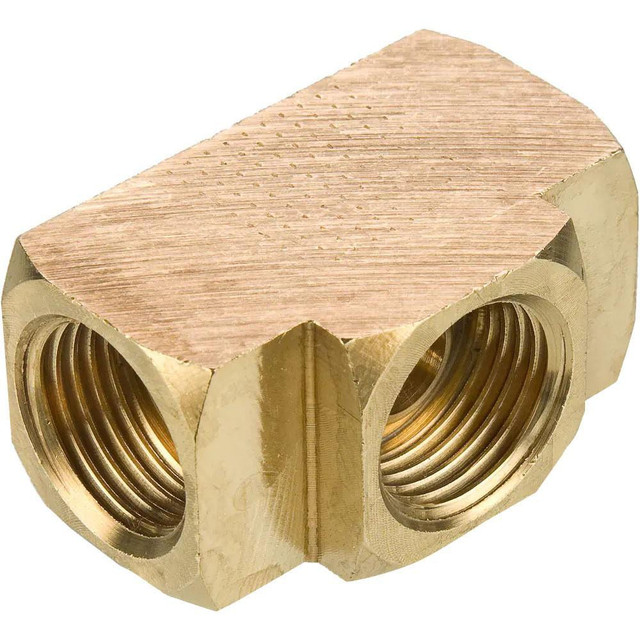 Parker 244IFHD-3 Brass Flared Tube Inverted Union Tee: 3/16" Tube OD, 3/8-24 Thread