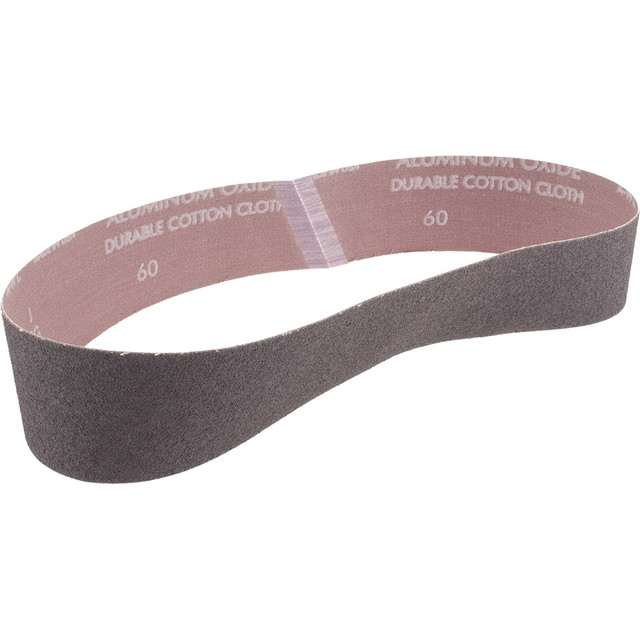 Norton 78072774447 Abrasive Belt: 2" Wide, 30" Long, 60 Grit, Aluminum Oxide