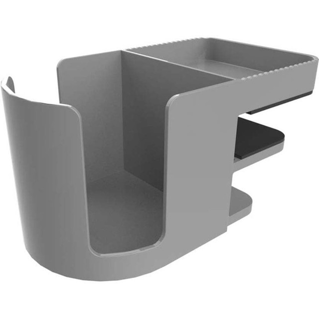 DEFLECT-O CORPORATION 400000 Deflecto Standing Desk Cup Holder Organizer, Gray