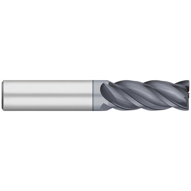 Titan USA TC22677 Corner Radius End Mill: 1/2" Dia, 1-1/4" LOC, 1/64" Radius, 4 Flutes, Solid Carbide