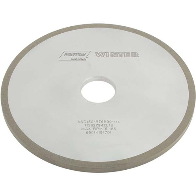 Norton 69014191701 Surface Grinding Wheel: 7" Dia, 1/4" Thick, 1-1/4" Hole, 150 Grit