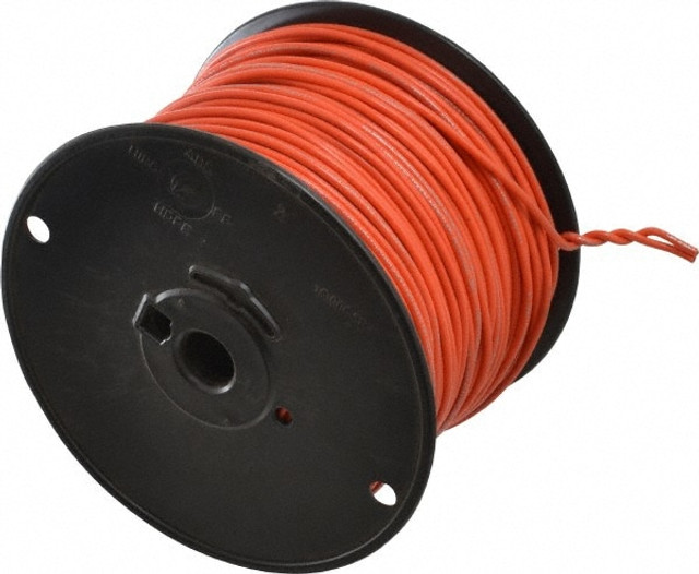 Southwire 411020503 Machine Tool Wire: 16 AWG, Orange, 500' Long, Polyvinylchloride, 0.12" OD