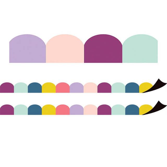 Decorate your classroom with Teacher Created Resources Magnetic Borders. These borders are magnetic so you can hang them on a whiteboard, desk, cabinet or other metal surface with ease.  Cuts easily with scissors.  Magnetic design for easy hanging on metal surfaces.  Acid-free to resist yellowing.  Each pack includes 12 pieces. Sold as 2 packs for a total of 24 pieces.