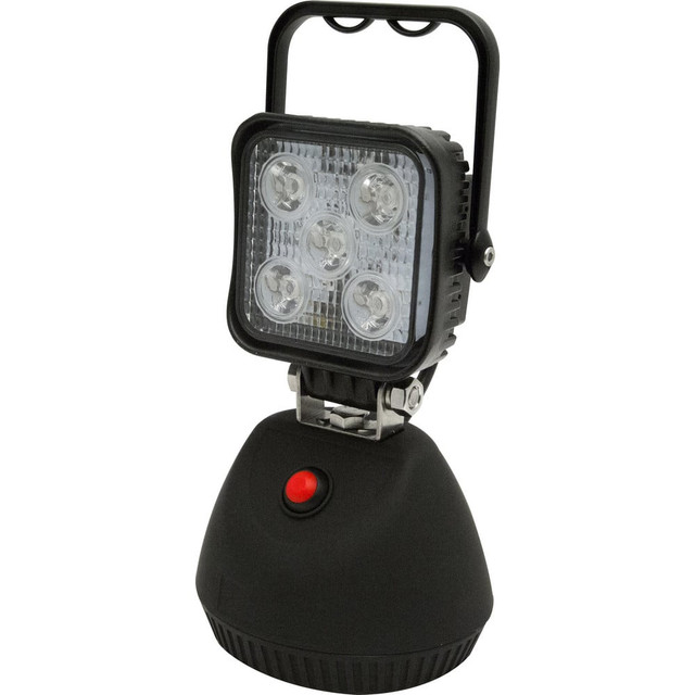 Ecco EW2461 Portable Work Lights; Light Technology: LED ; Lumens: 650 ; Housing Color: Black ; Lamp Life (Hours): 5 ; Overall Height (Decimal Inch): 9.1000 ; UNSPSC Code: 39112012