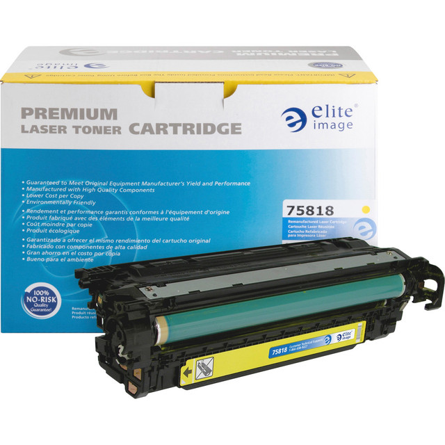 ELITE IMAGE 75818  Remanufactured Yellow Toner Cartridge Replacement For HP 507A, CE402A