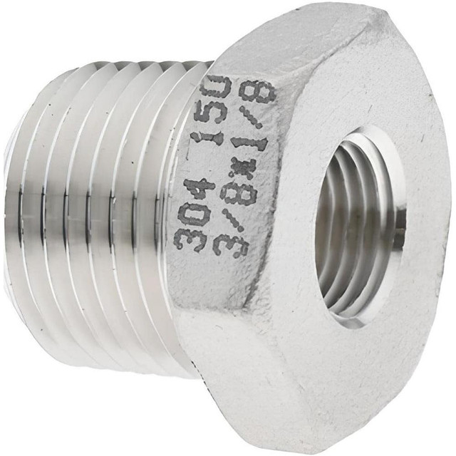 Value Collection 4HB3/8*1/8 Pipe Bushing: 3/8 x 1/8" Fitting, 304 Stainless Steel