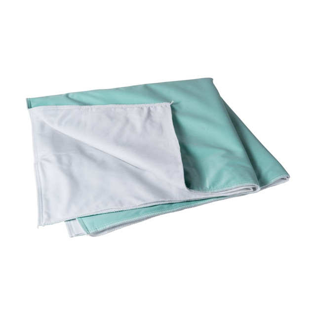 MABIS HEALTHCARE, INC. 560-7064-0000 DMI 4-Ply Vinyl Reusable Incontinence Draw Sheet, 36in x 40in, Green MABIS HEALTHCARE, INC. 560-7064-0000 DMI 4-Ply Vinyl Reusable Incontinence Draw Sheet, 36in x 40in, Green