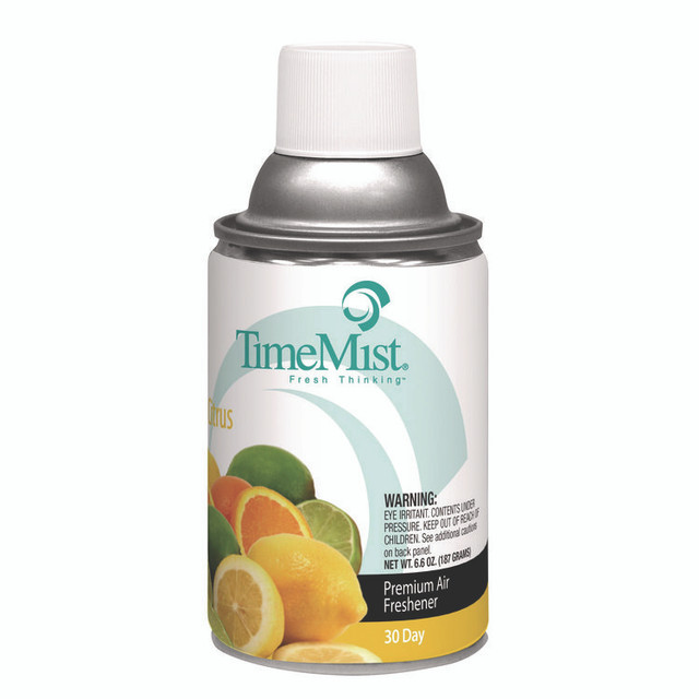 ZEP INC. TimeMist® 1042781 Premium Metered Air Freshener Refill, Citrus, 6.6 oz Aerosol Spray, 12/Carton