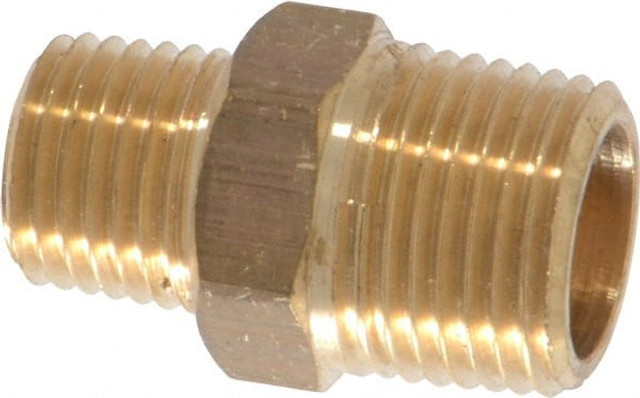 CerroBrass P-123A-CB Industrial Pipe Hex Plug: 3/8 x 1/4" Male Thread, MNPTF