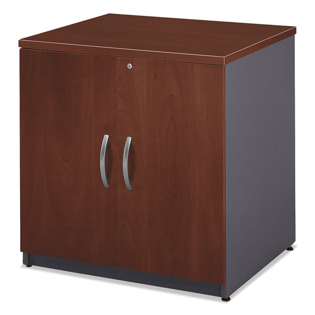 BUSH INDUSTRIES WC24496A Series C Collection 30W Storage Cabinet, Graphite Gray/Hansen Cherry