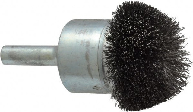 Osborn 0003072300 End Brushes: 1-1/4" Dia, Steel, Crimped Wire